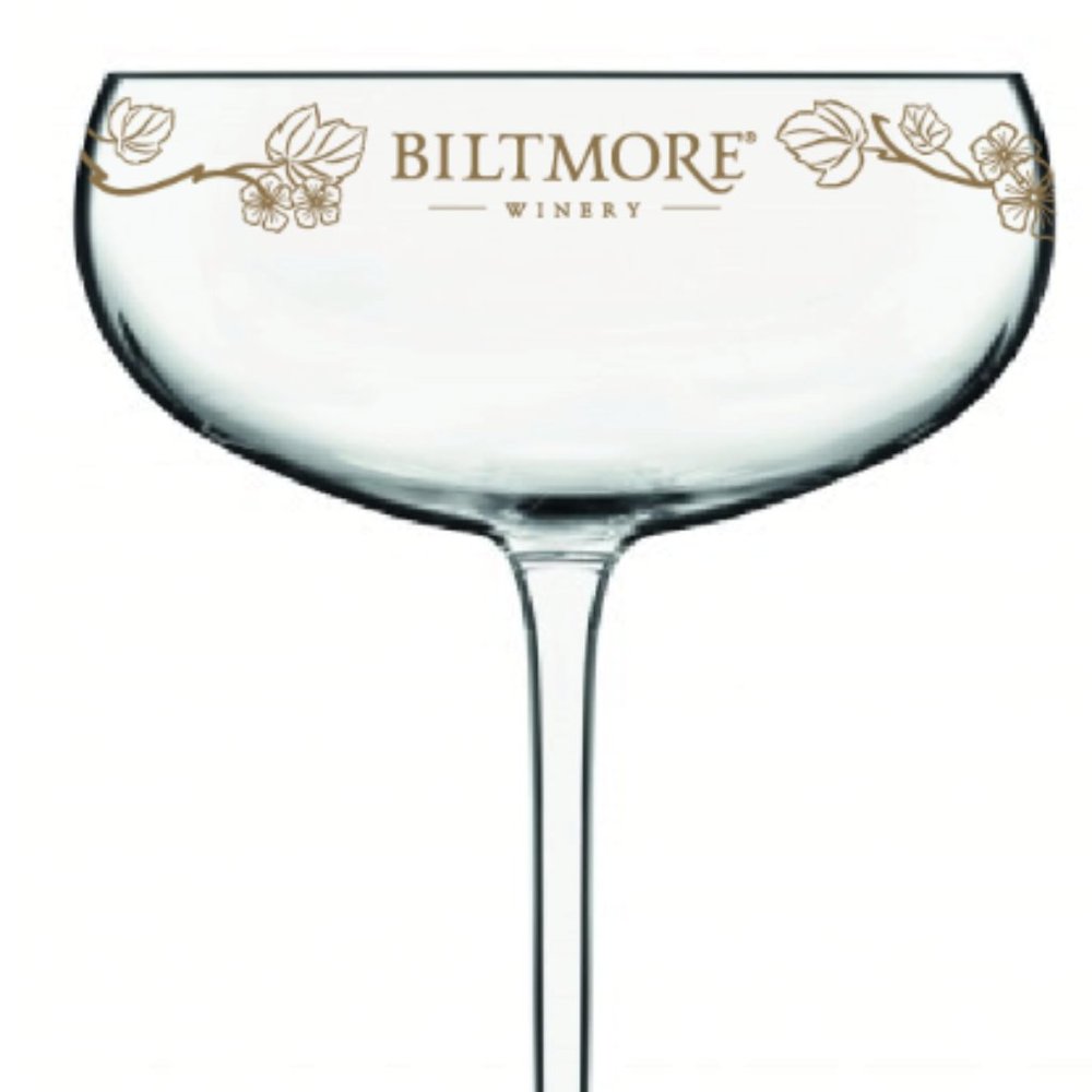 Set of 2 - Biltmore® Floral Moscato Wine Glass - Brand New